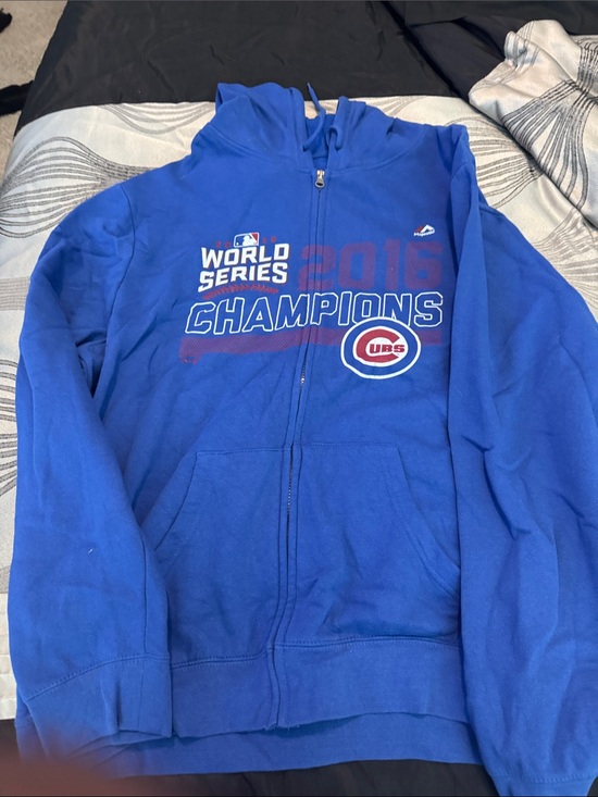 Majestic Other - Majestic Royal Blue Chicago Cubs 2016 World Series Champions Zip Hoodie